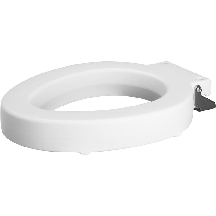 Bemis 4LET Elongated Plastic Closed Front Less Cover with Stay·Tite® Commercial Fastening System™ - White