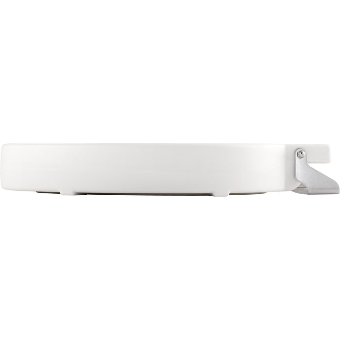 Bemis 4LET Elongated Plastic Closed Front Less Cover with Stay·Tite® Commercial Fastening System™ - White