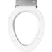 Bemis 4LET Elongated Plastic Closed Front Less Cover with Stay·Tite® Commercial Fastening System™ - White