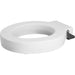 Bemis 4LRT Round Plastic Closed Front Less Cover with Stay·Tite® Commercial Fastening System™ - White
