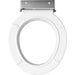 Bemis 4LRT Round Plastic Closed Front Less Cover with Stay·Tite® Commercial Fastening System™ - White