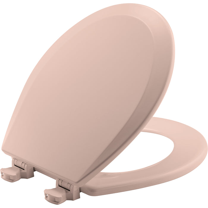 Bemis 500EC Round Enameled Wood Closed Front with Cover Featuring Easy·Clean® Hinges - Venetian Pink