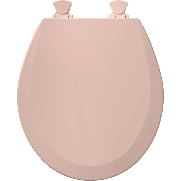 Bemis 500EC Round Enameled Wood Closed Front with Cover Featuring Easy·Clean® Hinges - Venetian Pink