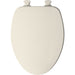 Bemis 585EC Church Elongated Enameled Wood Toilet Seat with Easy·Clean® Hinges - Biscuit
