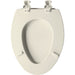 Bemis 585EC Church Elongated Enameled Wood Toilet Seat with Easy·Clean® Hinges - Biscuit