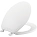 Bemis 70 Round Plastic Closed Front with Cover Toilet Seat with Top·Tite® Hinges - White