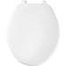 Bemis 70 Round Plastic Closed Front with Cover Toilet Seat with Top·Tite® Hinges - White