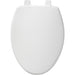 Bemis 7300SL Elongated Hospitality Plastic Toilet Seat in White with Stay·Tite® Seat Fastening System™ and Whisper·Close® - White