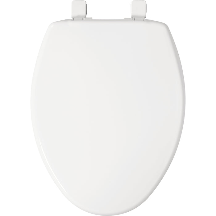 Bemis 7300SLEC Elongated Plastic Toilet Seat in White Featuring Easy·Clean® and Whisper·Close® - White