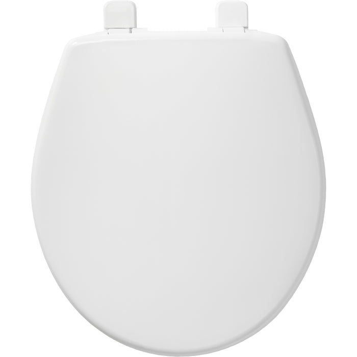 Bemis 730SL Round Hospitality Plastic Toilet Seat in White with Stay·Tite® Seat Fastening System™ and Whisper·Close® - White