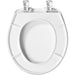 Bemis 730SLEC Round Plastic Toilet Seat in White Featuring Easy·Clean® and Whisper·Close® - White