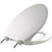 Bemis 7800TDG Elongated Hospitality Plastic Toilet Seat in White Featuring Stay·Tite® Commercial Fastening System™ and DuraGuard® - White