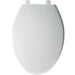 Bemis 7850TDG Elongated Open Front With Cover Hospitality Plastic Toilet Seat in White with Stay·Tite® Commercial Fastening System™ and DuraGuard® - White