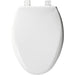 Bemis 7900TDGSL Elongated Hospitality Commercial Plastic Closed Front with Cover Toilet Seat in White Featuring Stay·Tite® Commercial Fastening System™, Whisper·Close®, Super·Grip® Bumpers, and DuraGuard® - White