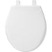 Bemis 790TDGSL Round Hospitality Commercial Plastic Closed Front with Cover Toilet Seat in White Featuring Stay·Tite® Commercial Fastening System™, Whisper·Close®, Super·Grip® Bumpers, and DuraGuard® - White