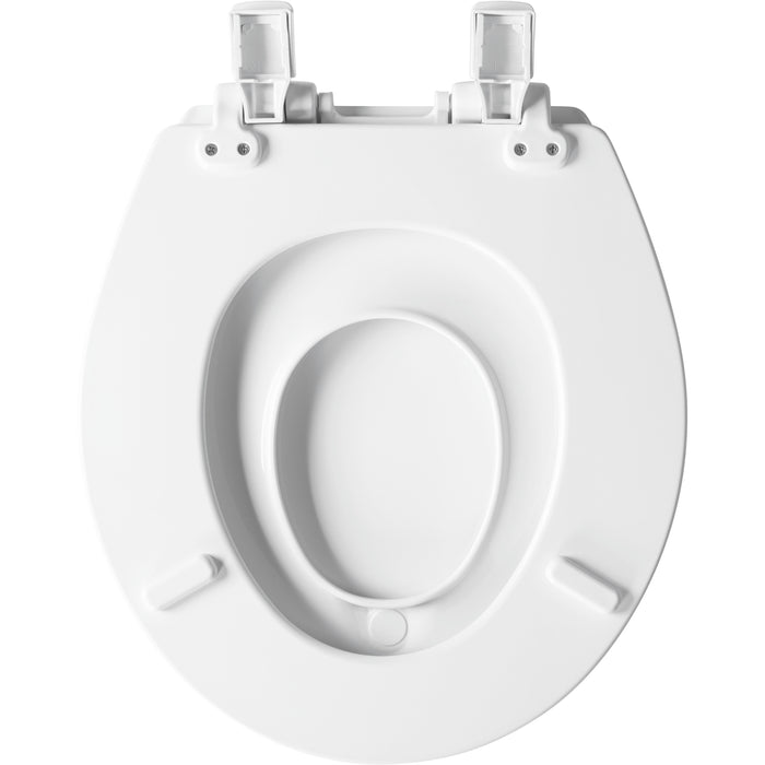 Bemis 888SLOW NextStep2® Round Enameled Wood Potty Training Toilet Seat in White Featuring Stay·Tite® Seat Fastening System™, Whisper·Close®, Precision·Fit®, and Easy·Clean® - White