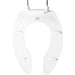 Bemis 95CT Olsonite Elongated Open Front Less Cover Commercial Plastic Toilet Seat in White with Stay·Tite® Commercial Fastening System™ and Check Hinges - White
