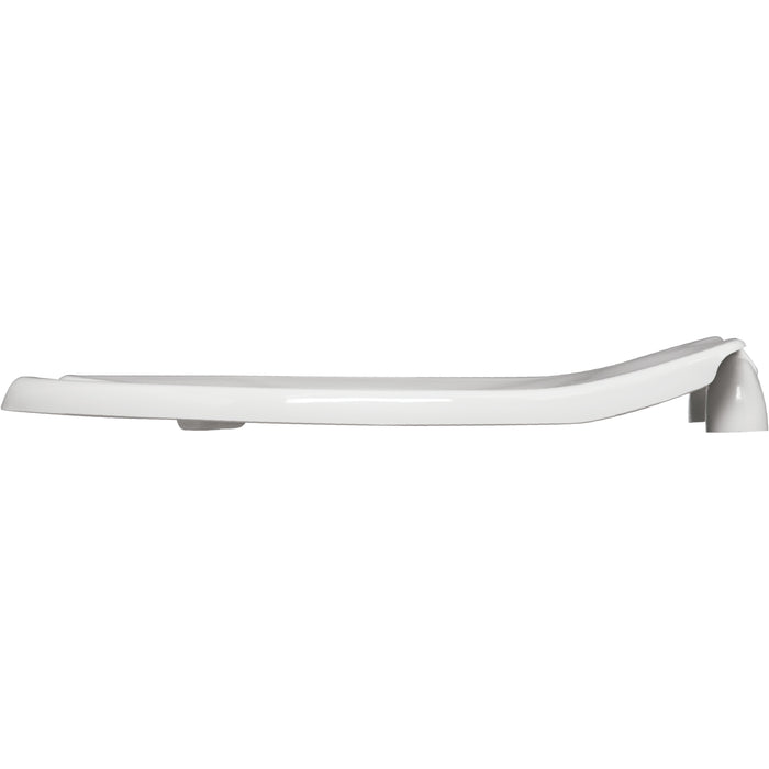 Bemis BB955CT Baby Bowl Open Front Less Cover Commercial Plastic Toilet Seat in White with Stay·Tite® Commercial Fastening System™, Check Hinges, and DuraGuard® - White