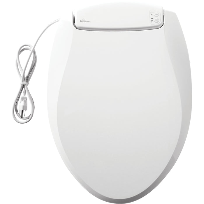 Bemis H1900NL Radiance™ Elongated Plastic Heated Toilet Seat in White Featuring Stay·Tite® Seat Fastening System™, Whisper·Close®, Precision·Fit® and Super·Grip® Bumpers - White