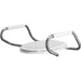 Bemis MA2100T Elongated Medic-Aid® Stainless Steel Safety Side Arms is a Plastic Toilet Seat in White with Stay·Tite® Commercial Seat Fastening System™ and DuraGuard® - White