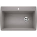 BLANCO 440193 Diamond Super Single Dual Mount Kitchen Sink - Metallic Gray