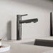Satin Dark Steel - BLANCO Alta II Low Arc Pull-Out Dual-Spray Kitchen Faucet