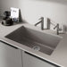 Satin Dark Steel - BLANCO Alta II Low Arc Pull-Out Dual-Spray Kitchen Faucet