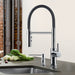 Chrome - BLANCO Catris Flexo Semi-Pro Pull-Down Dual-Spray Kitchen Faucet