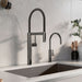 Satin Dark Steel - BLANCO Culina II High Arc Beverage Faucet - RO Compatible