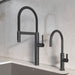 Matte Black - BLANCO Culina II Semi-Pro Pull-Down Dual-Spray Kitchen Faucet