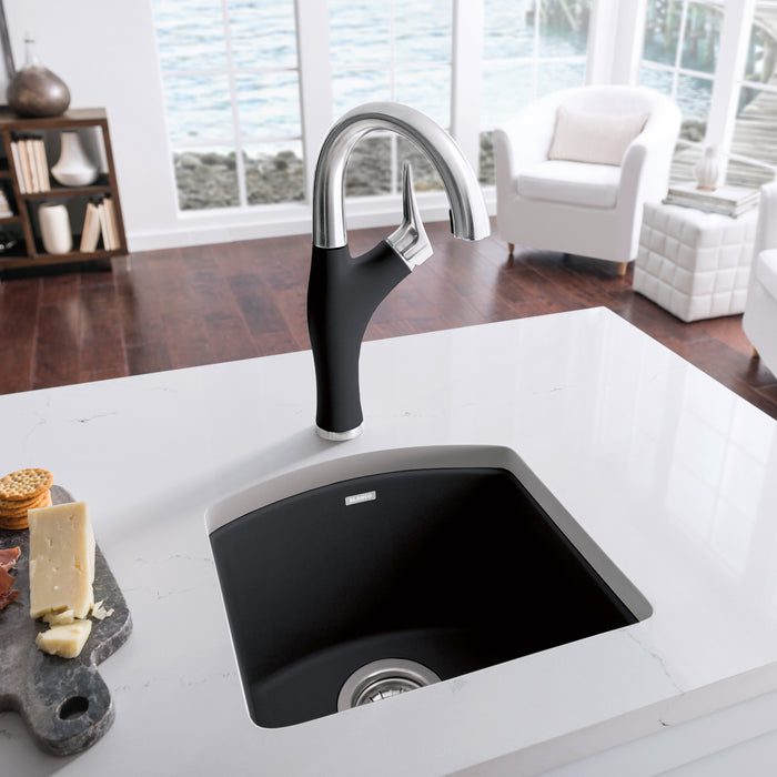 Anthracite - BLANCO Diamond SILGRANIT 15" Dual Mount Bar Sink