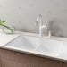 White - BLANCO Diamond SILGRANIT 32" 50/50 Double Bowl Undermount Kitchen Sink with Low Divide
