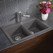 Cinder - BLANCO Diamond SILGRANIT 33" 50/50 Double Bowl Dual Mount Kitchen Sink