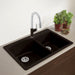 Café - BLANCO Diamond SILGRANIT 33" 60/40 Double Bowl Dual Mount Kitchen Sink