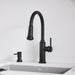 Matte Black - BLANCO Empressa High Arc Pull-Down Dual-Spray Kitchen Faucet