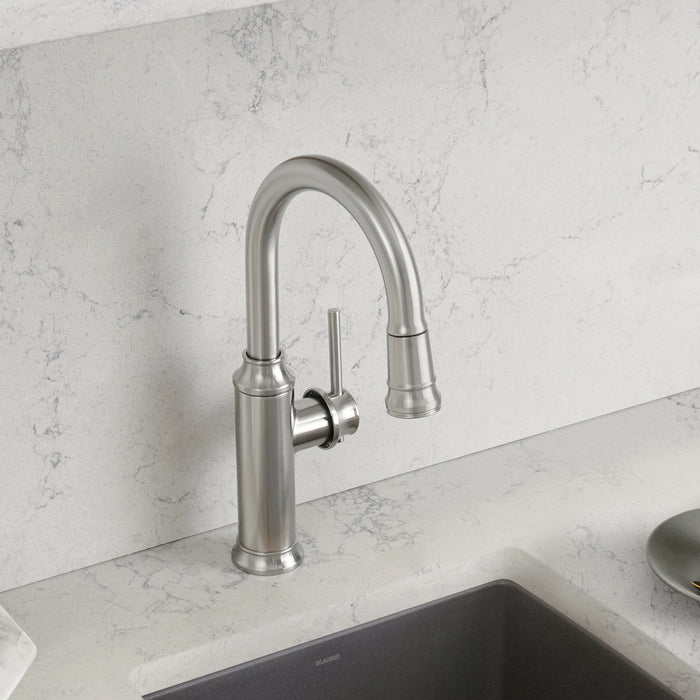 Pvd Steel - BLANCO Empressa Pull-Down Bar Faucet