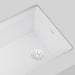 White - BLANCO Essential Silgranit Color-Matched 3.5" Basket Strainer with Turn-to-Close Design