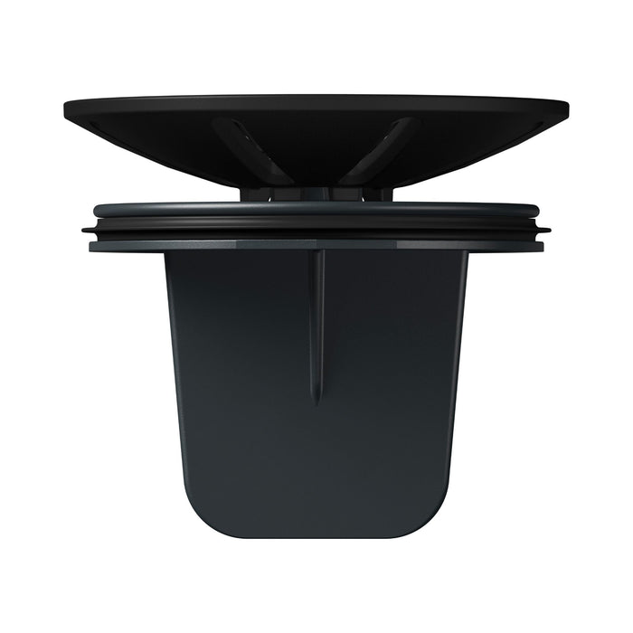 Coal Black - BLANCO Essential Silgranit Color-Matched Disposal Flange Insert with Waste Scraper