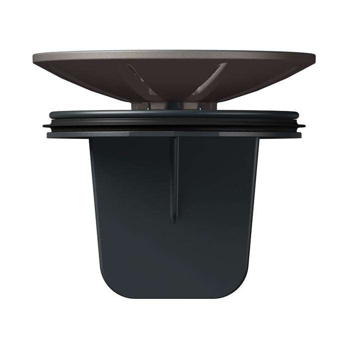 Volcano Gray - BLANCO Essential Silgranit Color-Matched Disposal Flange Insert with Waste Scraper