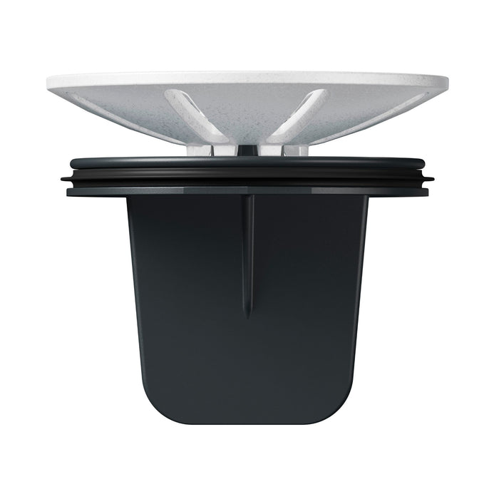 White - BLANCO Essential Silgranit Color-Matched Disposal Flange Insert with Waste Scraper