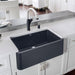 Anthracite - BLANCO Ikon SILGRANIT 30" Single Bowl Apron-Front Farmhouse Sink
