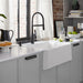 White - BLANCO Ikon SILGRANIT 30" Single Bowl Apron-Front Farmhouse Sink