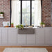 Volcano Gray - BLANCO Ikon SILGRANIT 33" Single Bowl Apron-Front Farmhouse Sink