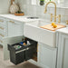 White - BLANCO Ikon SILGRANIT 33" Single Bowl Apron-Front Farmhouse Sink
