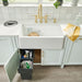 White - BLANCO Ikon SILGRANIT 33" Single Bowl Apron-Front Farmhouse Sink