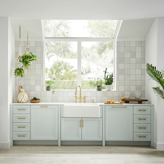 White - BLANCO Ikon SILGRANIT 33" Single Bowl Apron-Front Farmhouse Sink