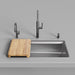 Satin Polish - BLANCO Inteos 39" Single Bowl Reversible Undermount Stainless Steel Workstation Kitchen Sink