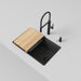 Coal Black - BLANCO Inteos SILGRANIT 30" Single Bowl Reversible Undermount Workstation Kitchen Sink