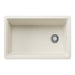 Soft White - BLANCO Inteos SILGRANIT 30" Single Bowl Reversible Undermount Workstation Kitchen Sink