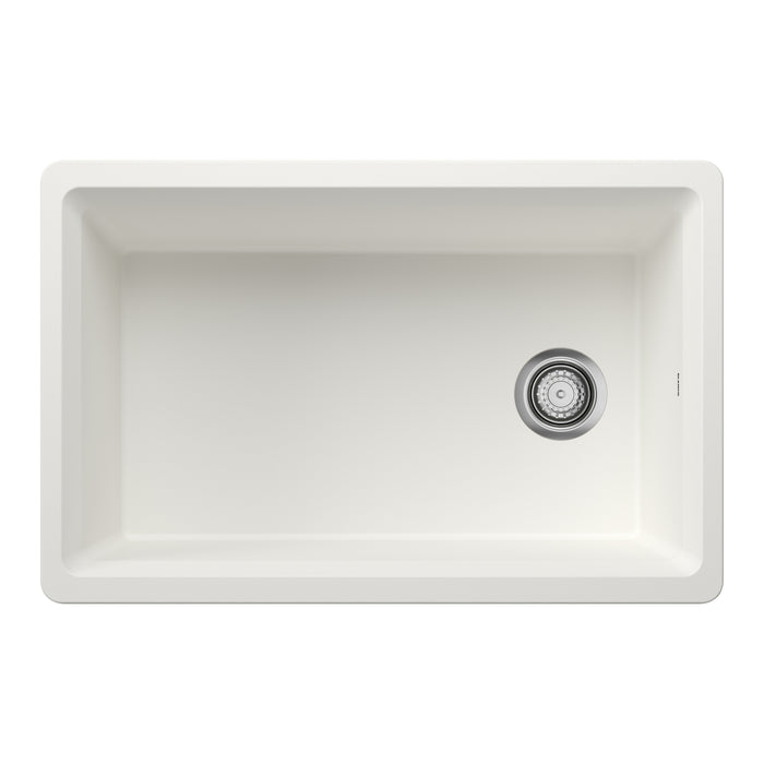 White - BLANCO Inteos SILGRANIT 30" Single Bowl Reversible Undermount Workstation Kitchen Sink